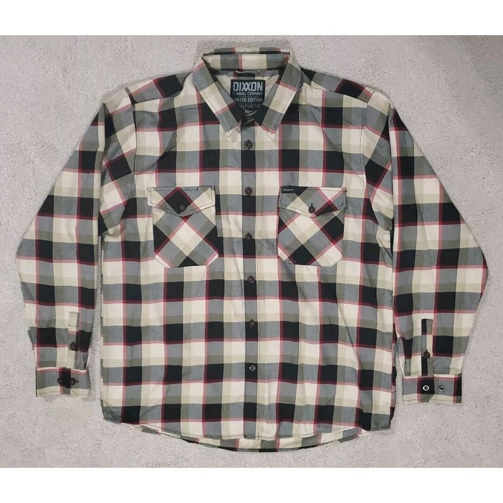 Dixxon Plaid Flannel Shirt Womens Size 2XL Snap On Tools Limited Edition